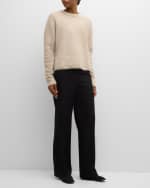 Image 2 of 6: THE ROW Gouli Cashmere-Blend Knit Top