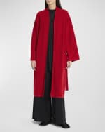 Image 5 of 6: THE ROW Ghali Belted Rib Towelling Robe