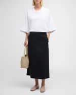 Image 5 of 6: THE ROW Kavi Midi Wrap Skirt
