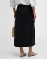 Image 4 of 6: THE ROW Kavi Midi Wrap Skirt