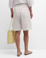 Image 4 of 6: THE ROW Stanton Wide-Leg Bermuda Pull-On Shorts