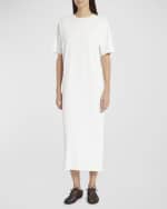 Image 2 of 6: THE ROW Gitu Short-Sleeve Maxi T-Shirt Dress