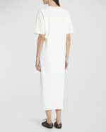 Image 3 of 6: THE ROW Gitu Short-Sleeve Maxi T-Shirt Dress