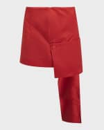 Image 1 of 6: Plan C Button Panel Mini Skirt