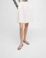 Image 2 of 6: Khaite Marion Python-Embossed Slide Sandals