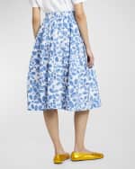 Image 4 of 6: Marni Floral Print Midi Skirt