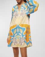 Image 4 of 4: MISA Los Angeles Dusty Long-Sleeve Tunic Dress