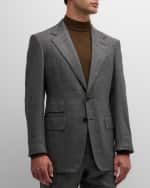 Image 3 of 5: TOM FORD Men's Grand Sharkskin Shelton Suit