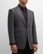 Image 3 of 6: TOM FORD Men's Damier Shelton Sport Coat