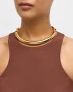 Image 2 of 5: Saint Laurent Smooth Tube Necklace