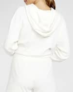 Image 3 of 4: Terez Sugar Swizzle Rib Cropped Hoodie