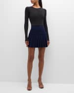 Image 5 of 6: Norma Kamali Pleated Mini Skirt