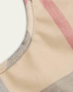 Image 3 of 3: Burberry Kid's Wes Check-Print Bib