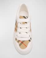 Image 5 of 5: Burberry K1 NOAH LACE UP CHECK SNEAKER