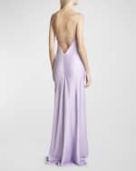 Image 4 of 6: Victoria Beckham Backless Maxi Cami Slip Dress