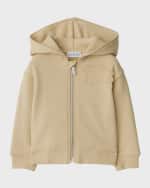 Image 1 of 2: Burberry Boy's Hoodie W/ Equestrian Knight Detail, Size 12M-2