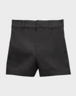 Image 1 of 3: Burberry Boy's Embroidered Equestrian Knight Design Shorts, Size 6M-2