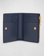 Image 3 of 4: Bottega Veneta Small Bifold Denim Wallet