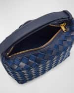 Image 5 of 6: Bottega Veneta Mini Wallace Denim Top-Handle Bag