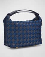 Image 4 of 6: Bottega Veneta Mini Wallace Denim Top-Handle Bag