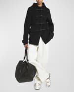 Image 2 of 6: Bottega Veneta Loop Large Leather Weekender Bag