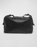 Image 1 of 6: Bottega Veneta Loop Large Leather Weekender Bag