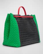 Image 2 of 4: Bottega Veneta Andiamo Large Colorblock Leather Top-Handle Bag