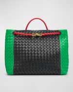 Image 1 of 4: Bottega Veneta Andiamo Large Colorblock Leather Top-Handle Bag