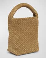 Image 4 of 6: Bottega Veneta Cabat Suede Cashmere Bucket Bag