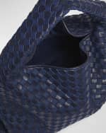 Image 5 of 6: Bottega Veneta Large Hop Denim Hobo Bag