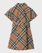 Image 2 of 4: Burberry Girl's Giuletta Check-Print Shirt Dress, Size 3-14