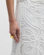 Image 6 of 6: Ungaro Rachael Sequin Lace Maxi Skirt