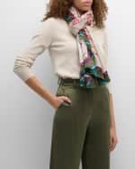 Image 3 of 3: Pierre-Louis Mascia Pallino Mixed Patterned Silk Scarf