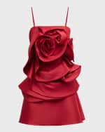 Image 1 of 6: Jovani Sleeveless Rosette Mini Dress