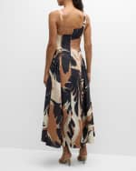 Image 3 of 6: SIMKHAI Paola Printed Midi Dress
