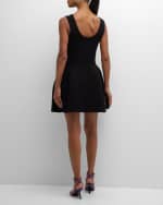 Image 3 of 6: SIMKHAI Larina Scoop-Neck Sleeveless Fit & Flare Mini Dress