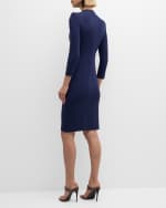 Image 3 of 6: Giorgio Armani Milano Twist-Front Jersey Dress