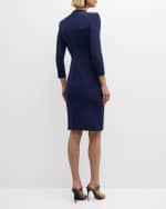 Image 4 of 6: Giorgio Armani Milano Twist-Front Jersey Dress