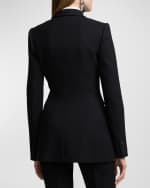 Image 5 of 6: Ralph Lauren Collection Hardison Single-Breasted Light Lux Wool Crepe Jacket