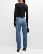 Image 4 of 6: MOUSSY VINTAGE Cheval Straight Low-Rise Jeans