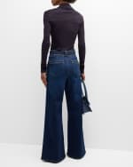Image 3 of 6: FRAME Triple Binding Palazzo Jeans