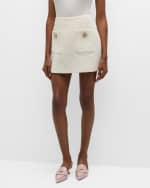 Image 2 of 5: Cinq a Sept Randi Cotton Bouclé Mini Skirt