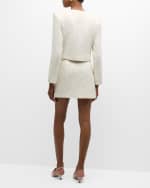 Image 3 of 5: Cinq a Sept Randi Cotton Bouclé Mini Skirt