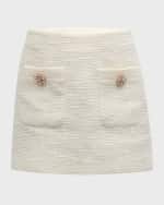 Image 1 of 5: Cinq a Sept Randi Cotton Bouclé Mini Skirt