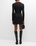 Image 3 of 6: Cinq a Sept Kimmie Embellished Fringe Cotton Bouclé Mini Skirt