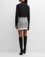 Image 3 of 6: Cinq a Sept Adalee Boucle Mini Skirt