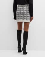 Image 4 of 6: Cinq a Sept Adalee Boucle Mini Skirt