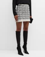 Image 1 of 6: Cinq a Sept Adalee Boucle Mini Skirt