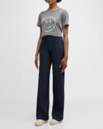 Image 2 of 6: Cinq a Sept Smiley Love Letter Short-Sleeve Tee