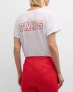 Image 5 of 6: Cinq a Sept Chain Stitch Paris New York Tee